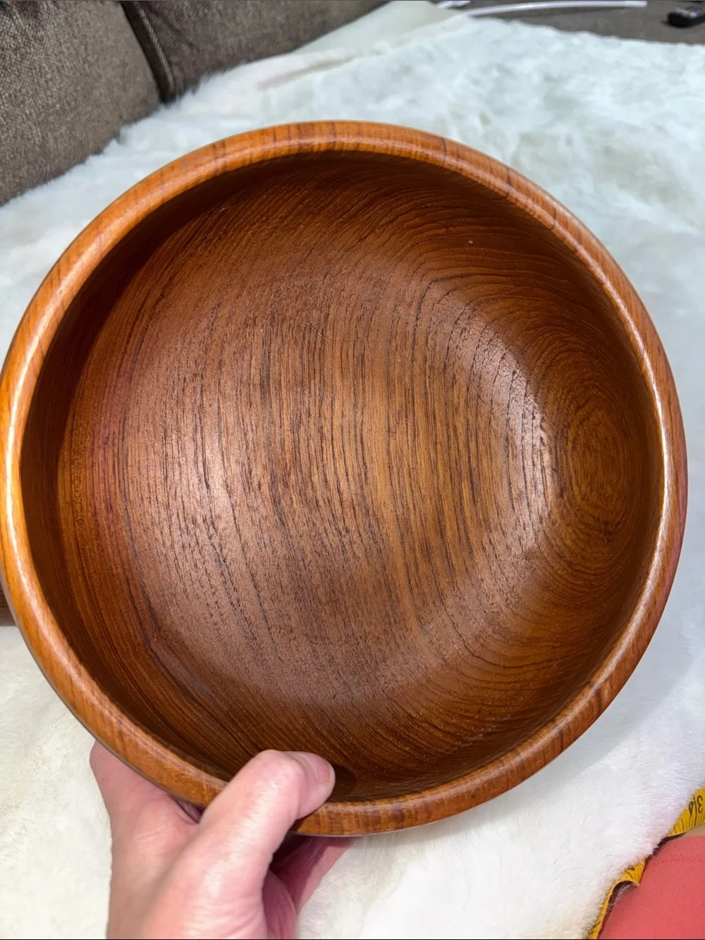 Teakwood salad bowl